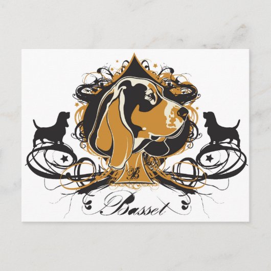 Projekt Dog Basset Hound Briefkaart (Voorkant)