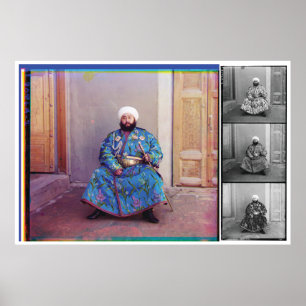 Prokudin-Gorskii, Alim Khan, Emir van Bukhara Poster