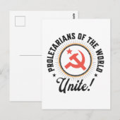 Proletarians of the World Unite! Briefkaart (Voorkant / Achterkant)