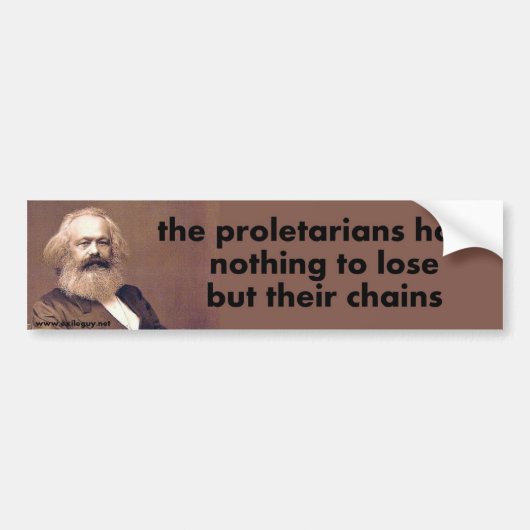 proletariërs bumpersticker (Voorkant)