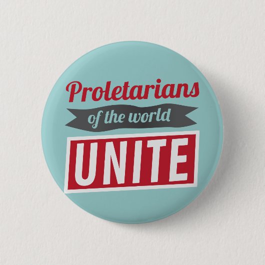 Proletariërs van de wereld UNITE Ronde Button 5,7 Cm (Voorkant)