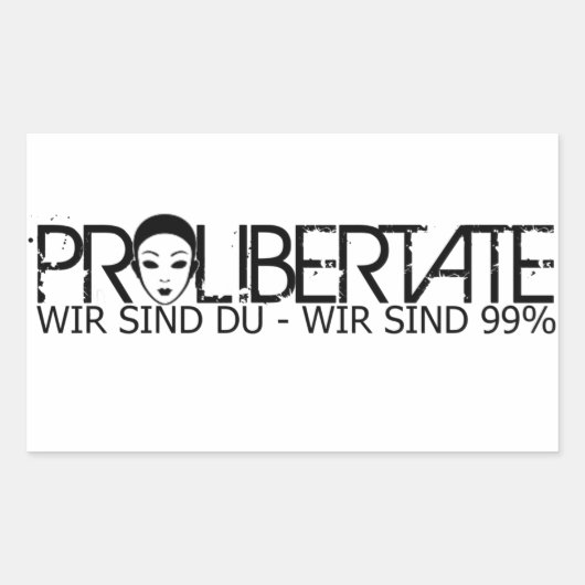 ProLibertate Aufkleber Rechteckig Rechthoekige Sticker (Voorkant)