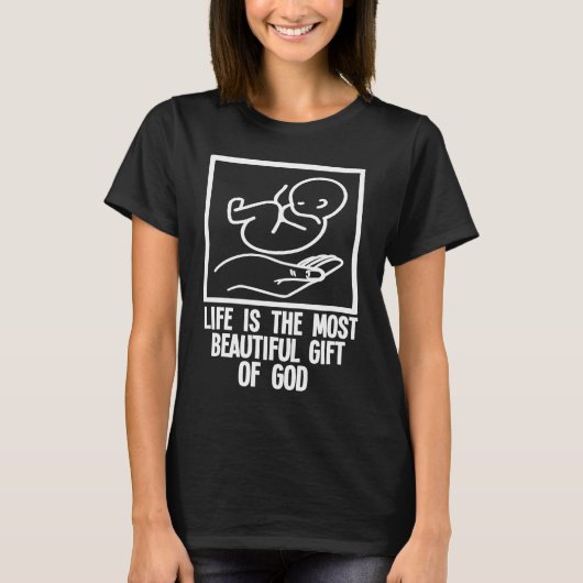 ProLife antiabortus Kies voor levenslange ProLife T-shirt (Voorkant)