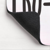 ProLife-Baby Voetafdruk op roze Muismat (Hoek)