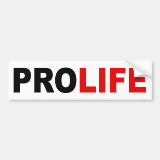 "PROLIFE" BUMPERSTICKER