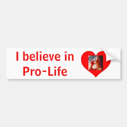 ProLife Bumpersticker (Voorkant)