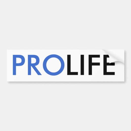 ProLife Bumpersticker (Voorkant)