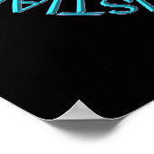 ProLife Christelijk met dwars- en roze/blauwe lint Poster (Hoek)