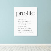 ProLife-definitiewand Canvas Afdruk (Insitu (Houten vloer))