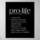 ProLife-definitiewand Poster (Voorkant)