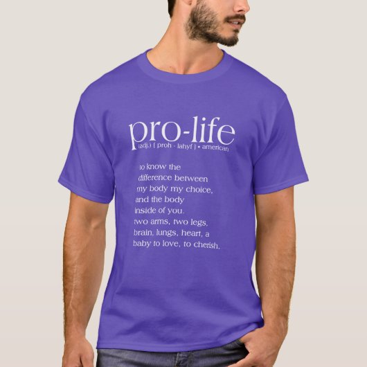 ProLife Definition T-Shirt (Voorkant)