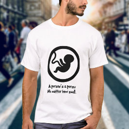 Prolife Een persoon is een persoon Christelijk gel T-shirt
