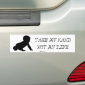 ProLife Neem mijn hand niet in mijn Bumpersticker (Op auto)