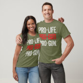 ProLife ProGod ProGun T-shirt (Unisex)