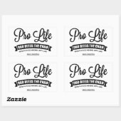 ProLife Rechthoekige Sticker (Vel)