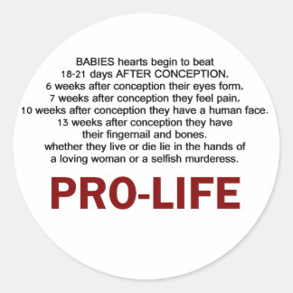 ProLife Ronde Sticker
