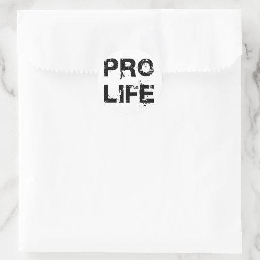 ProLife Ronde Sticker (Tas)