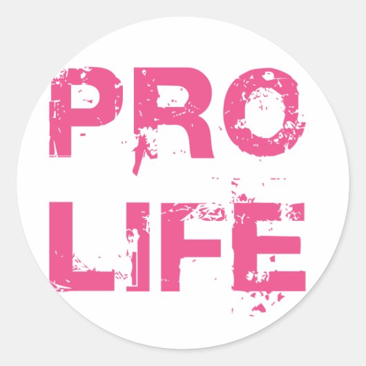 ProLife Ronde Sticker (Voorkant)