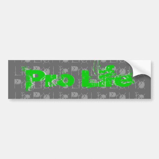 ProLife Teen-jongens Bumpersticker (Voorkant)