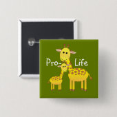 ProLife Vierkante Button 5,1 Cm (Voorkant /achterkant)