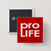 ProLife Vierkante Button 5,1 Cm (Voorkant /achterkant)