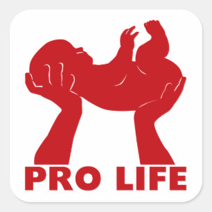 ProLife Vierkante Sticker