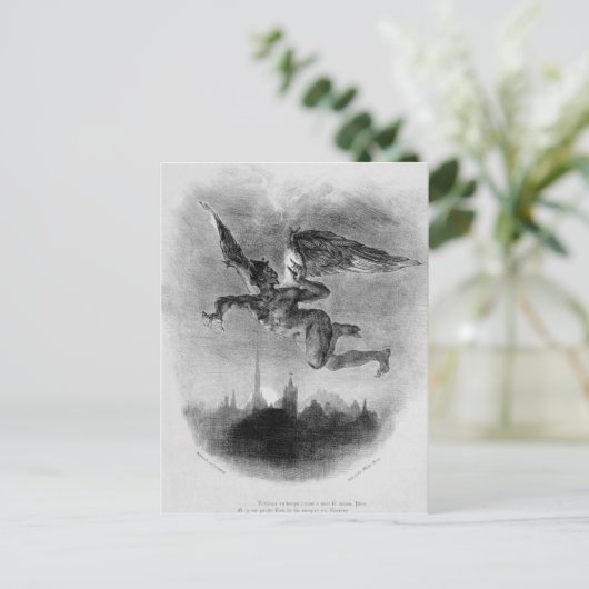 Prolog in de hemel van Mephistopheles Briefkaart (Staand voorkant)