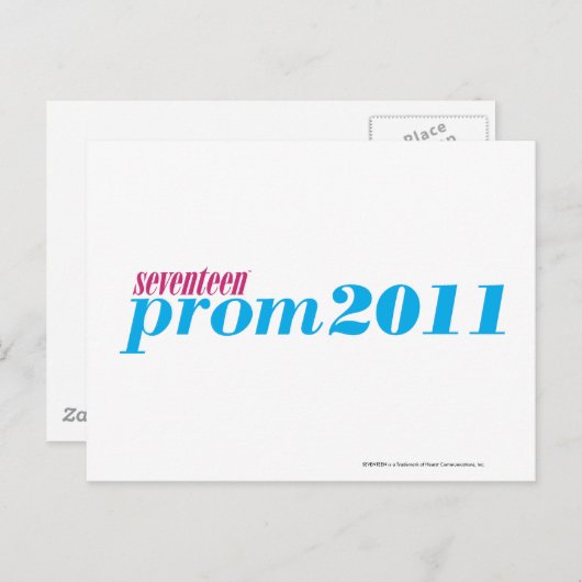 Prom 2011 - Aqua Briefkaart (Voorkant / Achterkant)