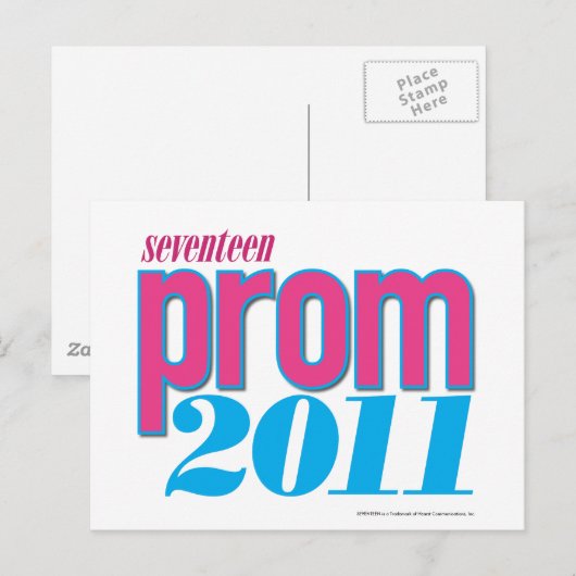 Prom 2011 - Aqua Briefkaart (Voorkant / Achterkant)