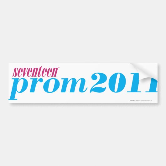Prom 2011 - Aqua Bumpersticker (Voorkant)