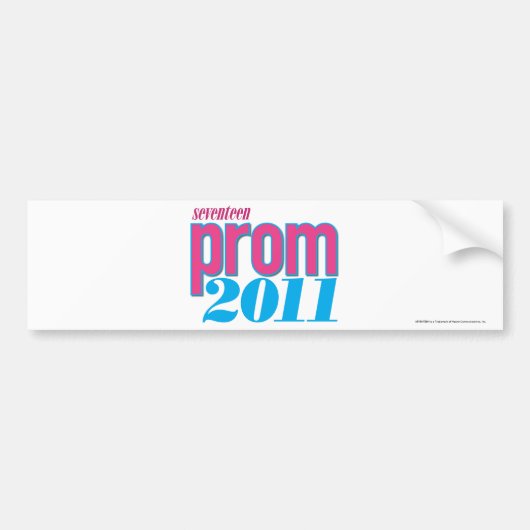 Prom 2011 - Aqua Bumpersticker (Voorkant)