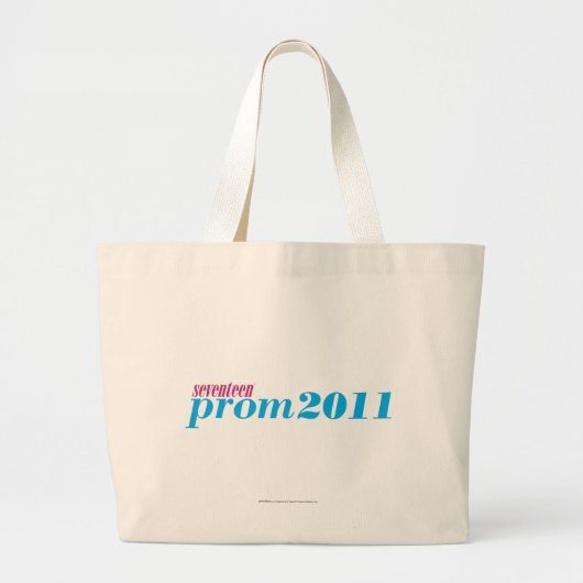 Prom 2011 - Aqua Grote Tote Bag (Voorkant)
