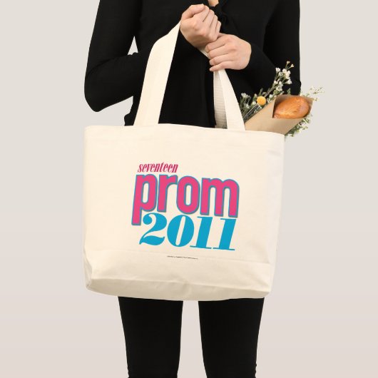 Prom 2011 - Aqua Grote Tote Bag (Voorkant (product))