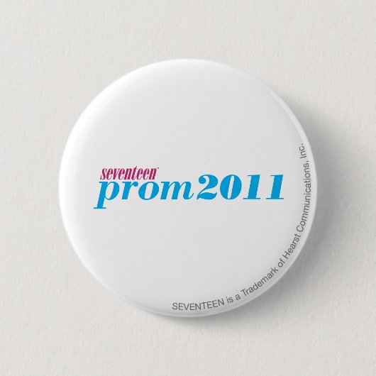 Prom 2011 - Aqua Ronde Button 5,7 Cm (Voorkant)