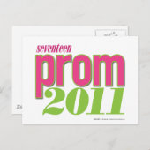Prom 2011 - groen briefkaart (Voorkant / Achterkant)