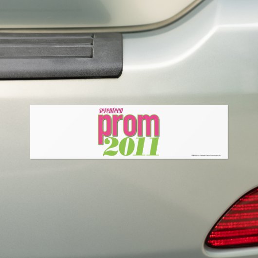 Prom 2011 - groen bumpersticker (Op auto)