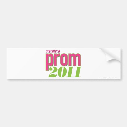 Prom 2011 - groen bumpersticker (Voorkant)