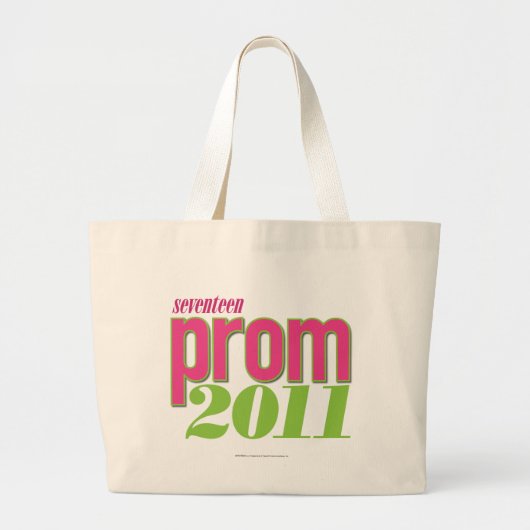 Prom 2011 - groen grote tote bag (Voorkant)