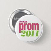Prom 2011 - groen ronde button 5,7 cm (Voorkant /achterkant)
