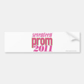 Prom 2011 - Lt. roze Bumpersticker (Voorkant)