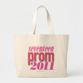 Prom 2011 - Lt. roze Grote Tote Bag (Voorkant)