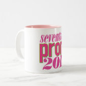 Prom 2011 - Lt. roze Tweekleurige Koffiemok (Voorkant links)