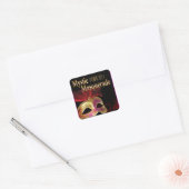 Prom 2011 Mystic Masquerade Party Vierkante Sticker (Envelop)