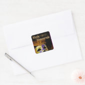 Prom 2011 Mystic Masquerade Party Vierkante Sticker (Envelop)