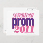 Prom 2011 - Paars Briefkaart (Voorkant / Achterkant)