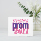 Prom 2011 - Paars Briefkaart (Staand voorkant)