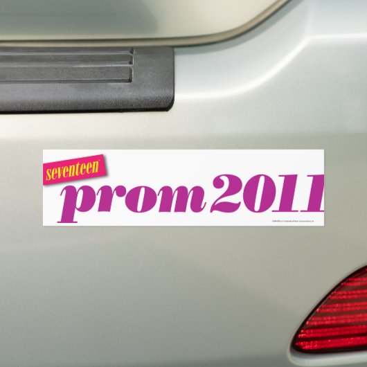 Prom 2011 - Paars Bumpersticker (Op auto)