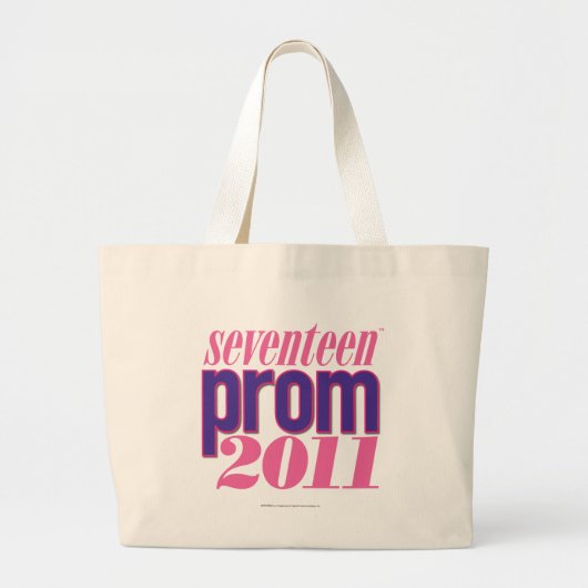 Prom 2011 - Paars Grote Tote Bag (Voorkant)