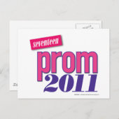 Prom 2011 - roze briefkaart (Voorkant / Achterkant)