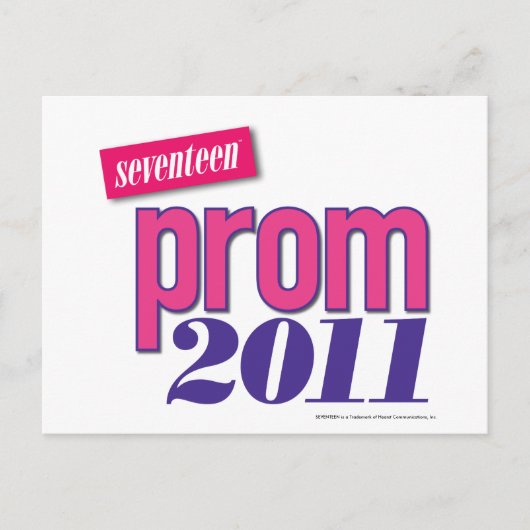 Prom 2011 - roze briefkaart (Voorkant)